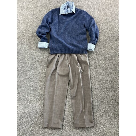 Jos. A. Bank Gray Pleated Dress Pants Men’s Wool Blend Trousers - Picture 10 of 10